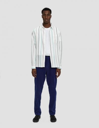 Saturdays Nyc Mickey Tencel Stripe Button Up