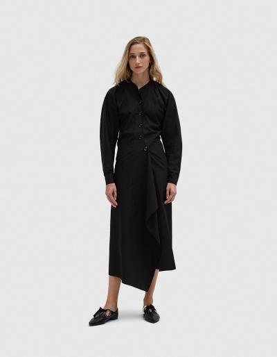 Lemaire Shirt Dress In Black