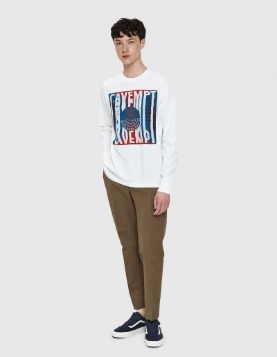 Cav Empt Desire Long Sleeve Tee In White