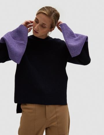 Achro Cashmere-blend Color Block Pullover