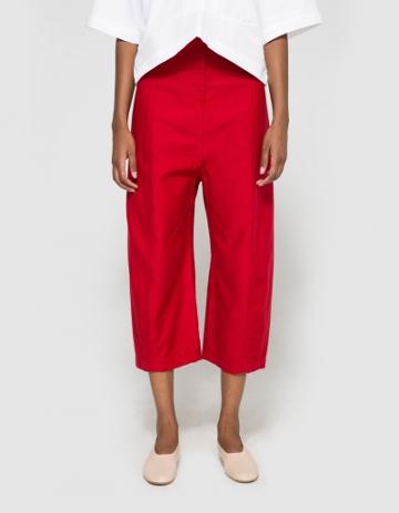 Caron Callahan Morris Pant In Crimson
