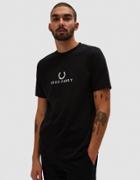 Fred Perry Monochrome Tennis T-shirt In Black