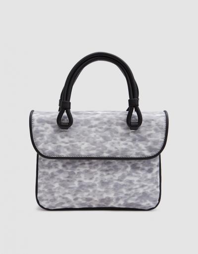 Maryam Nassir Zadeh Lune Bag In Woven Grey Tortoise