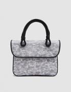 Maryam Nassir Zadeh Lune Bag In Woven Grey Tortoise