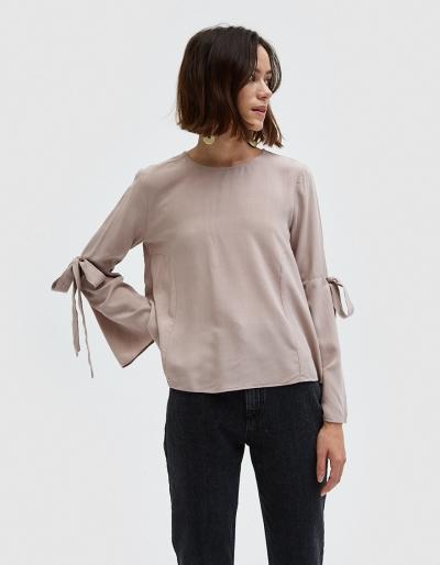 Farrow Tied Ribbon Sleeve Top In