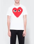 Comme Des Gar Ons Play Play T-shirt Red Heart