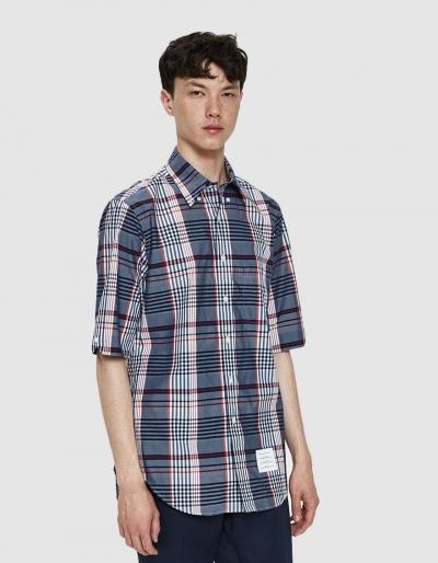 Thom Browne Large Madras Check Poplin