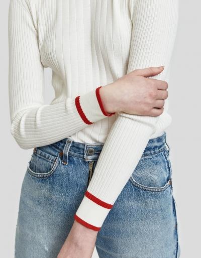 Just Female Ebba Knit In Bright White