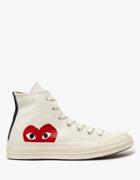 Comme Des Gar Ons Play Play Converse High In Beige