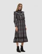 Ganni Charron Ruffle Trim Dress