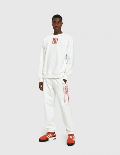 Adidas X Alexander Wang Aw Graphic Jogger Pant In White