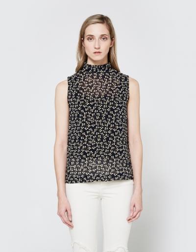 Ganni Newman Top In Eclipse