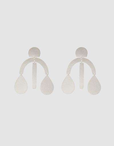 Annie Costello Brown Mini Arc Drop Earring In