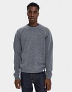Norse Projects Sigfred Lambswool Sweater In Light Grey