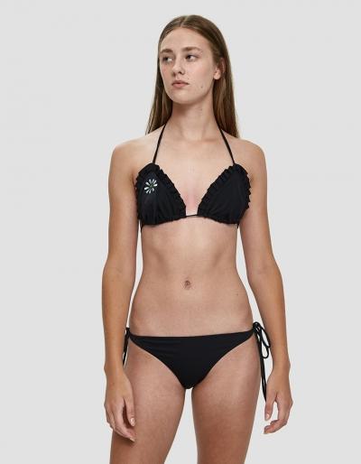 Ganni Polly Embroidered Flower Bikini