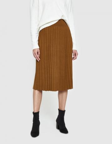 Hesperios Giselle Skirt In Gold Brown