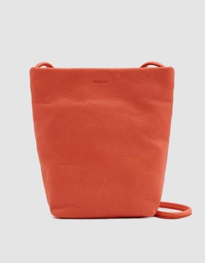 Baggu Crossbody Purse In Warm Red