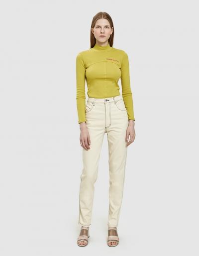 Eckhaus Latta El Straight Leg Jeans In Natural