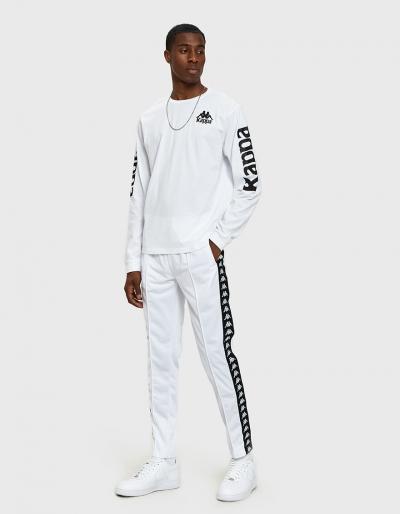 Kappa Banda Astoria Slim Pant In White/black