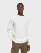 Soulland Cassidy Herringbone Sweater In Off-white