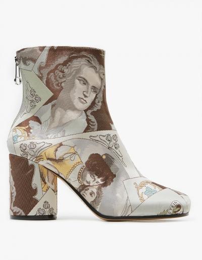 Maison Margiela Print Ankle Boots