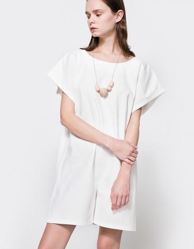 Baserange Savannah Short Romper In White