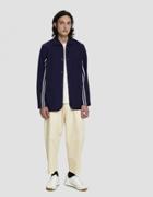 Dima Leu Wool Gabardine Jacket In Blue