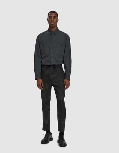 Cmmn Swdn Stan Drawstring Trouser In Black