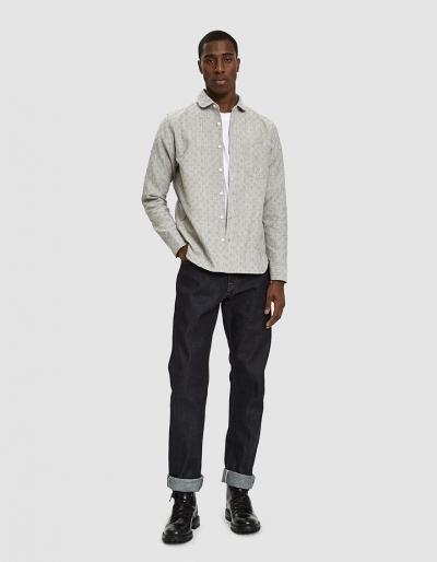 Rogue Territory Traveler Shirt In Grey Jacquard