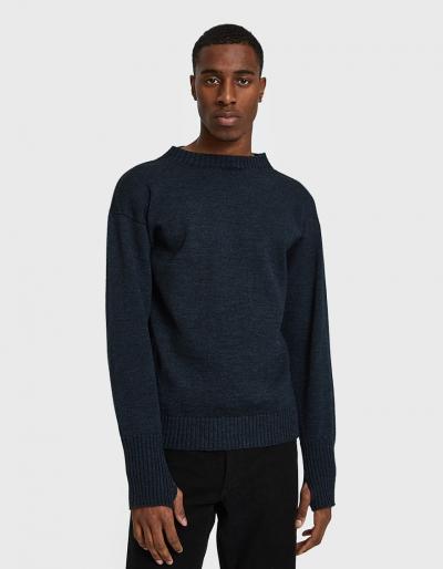 Andersen-andersen Seaman - Symmetrical Crewneck In Dark Indigo