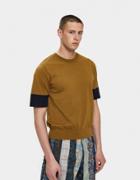 Dries Van Noten Knit Tee In Olive