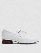 Reike Nen Ring Square Loafer In White/brown