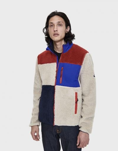Penfield Mattawa Fleece Zip-up Jacket In Tan