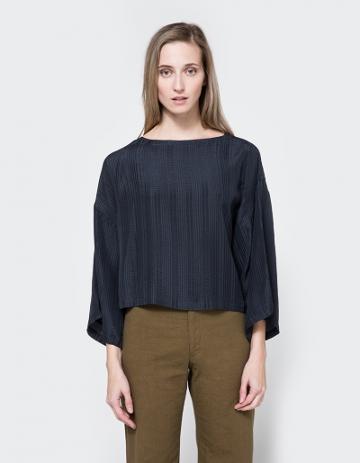 Rodebjer Petry Silk Top In Anthracite
