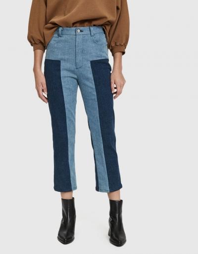 Rachel Comey Bismark Two-tone Denim Trouser