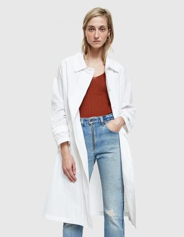 Mijeong Park Single Breasted Trench Coat