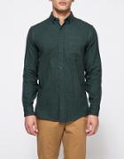 Topman Longsleeve Green/black Twill