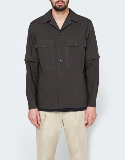 Lemaire Detachable Sleeve Overshirt In
