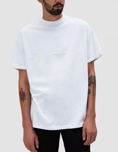 John Elliott Mock Panel Tee In White