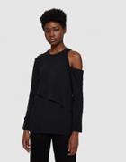 Proenza Schouler Off The Shoulder Top In Black