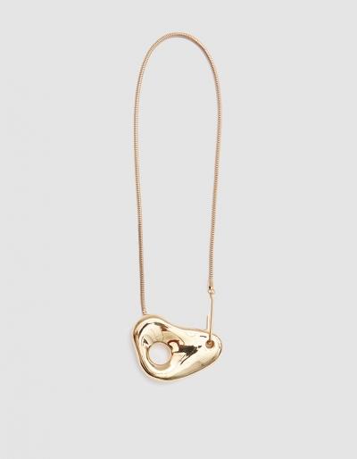 Leigh Miller 14k Yellow Gold Plated Pebble Necklace