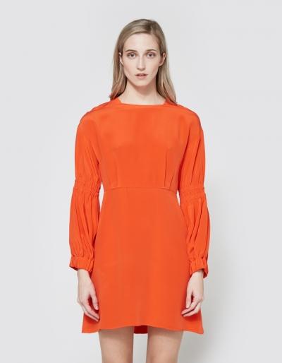 Tibi Silk Balloon Sleeve