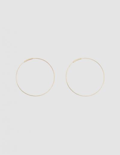 Kathleen Whitaker Medium Hoop Earrings