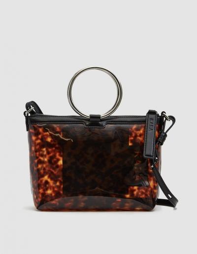 Kara Ring Crossbody Bag In Tortoise