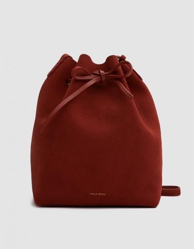 Mansur Gavriel Bucket Bag In Brick