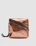 Proenza Schouler Metallic Leather Mini Cube In Rose Gold