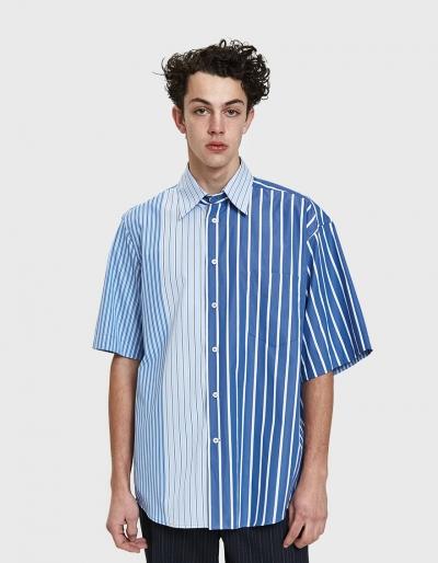 Marni S/s Sport Shirt In Avio/sky