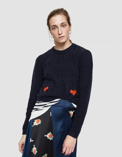 Ganni Waterly Jacquard Pullover