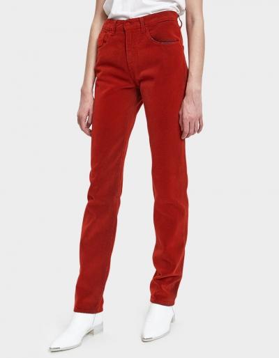 Mm6 Maison Margiela Flocked Velvet Denim Trouser