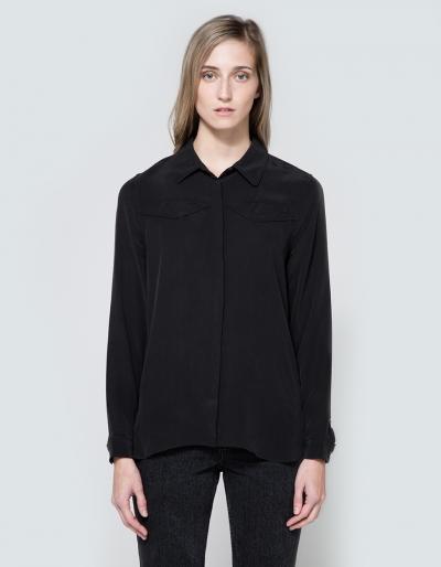 Equipment Denver Western Shirt In True Black